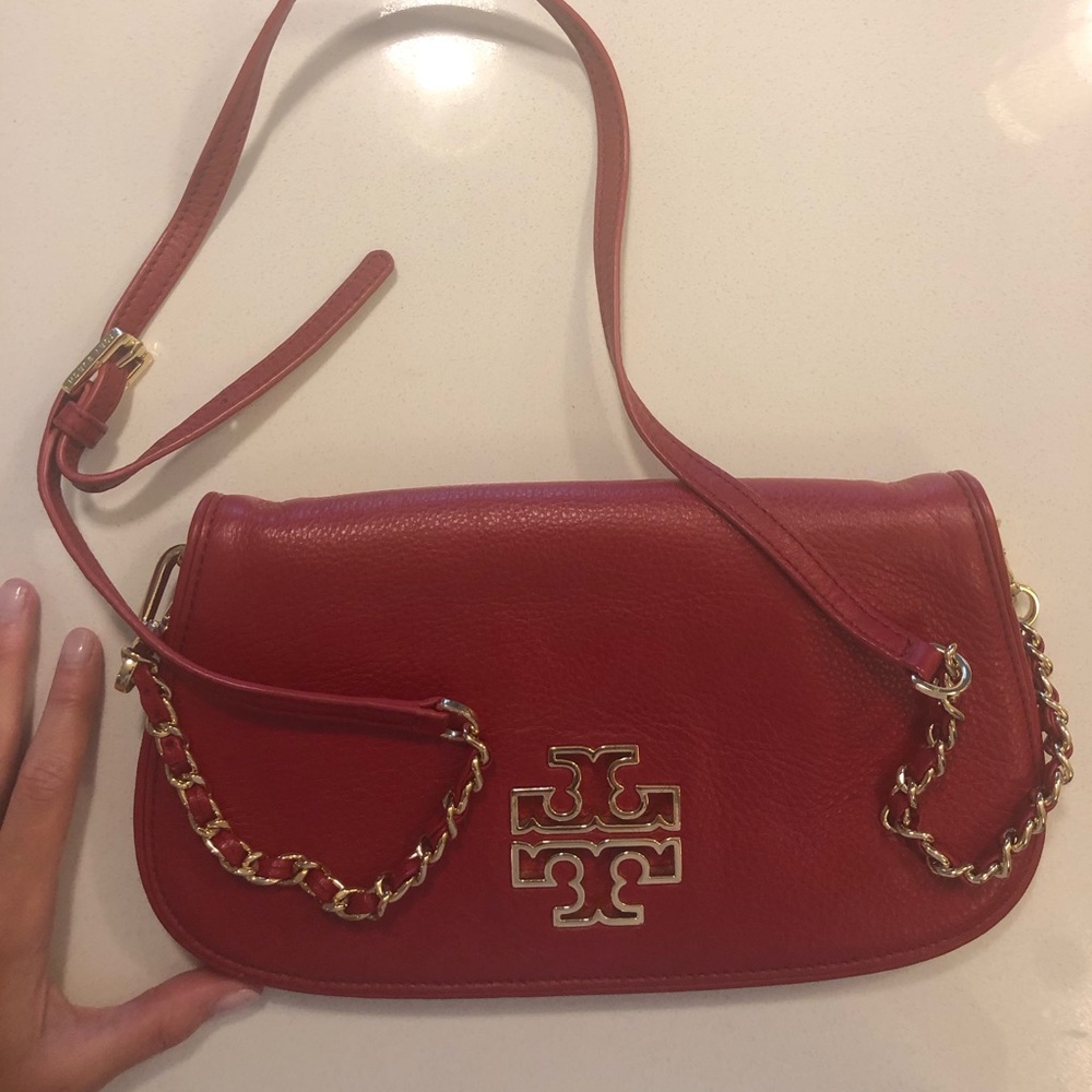 Tory Burch red crossbody bag